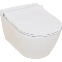 Унитаз подвесной Serel Smart SM25SLBM с функцией биде, с сиденьем микролифт, белый