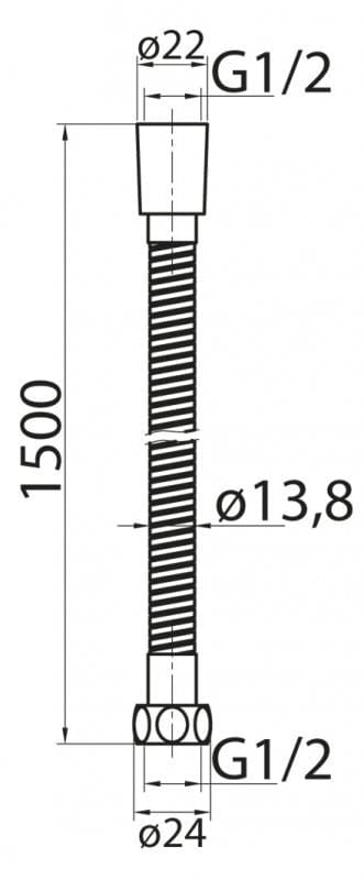 Шланг для душа Cezares ARTICOLI VARI CZR-FMDC-150-03