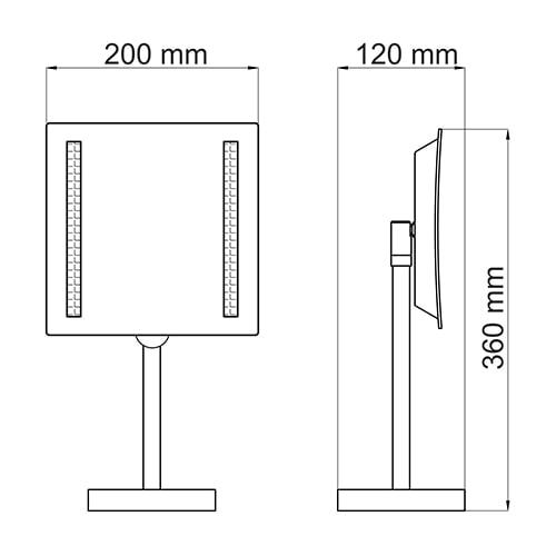 Зеркало с LED-подсветкой WasserKRAFT K-1007
