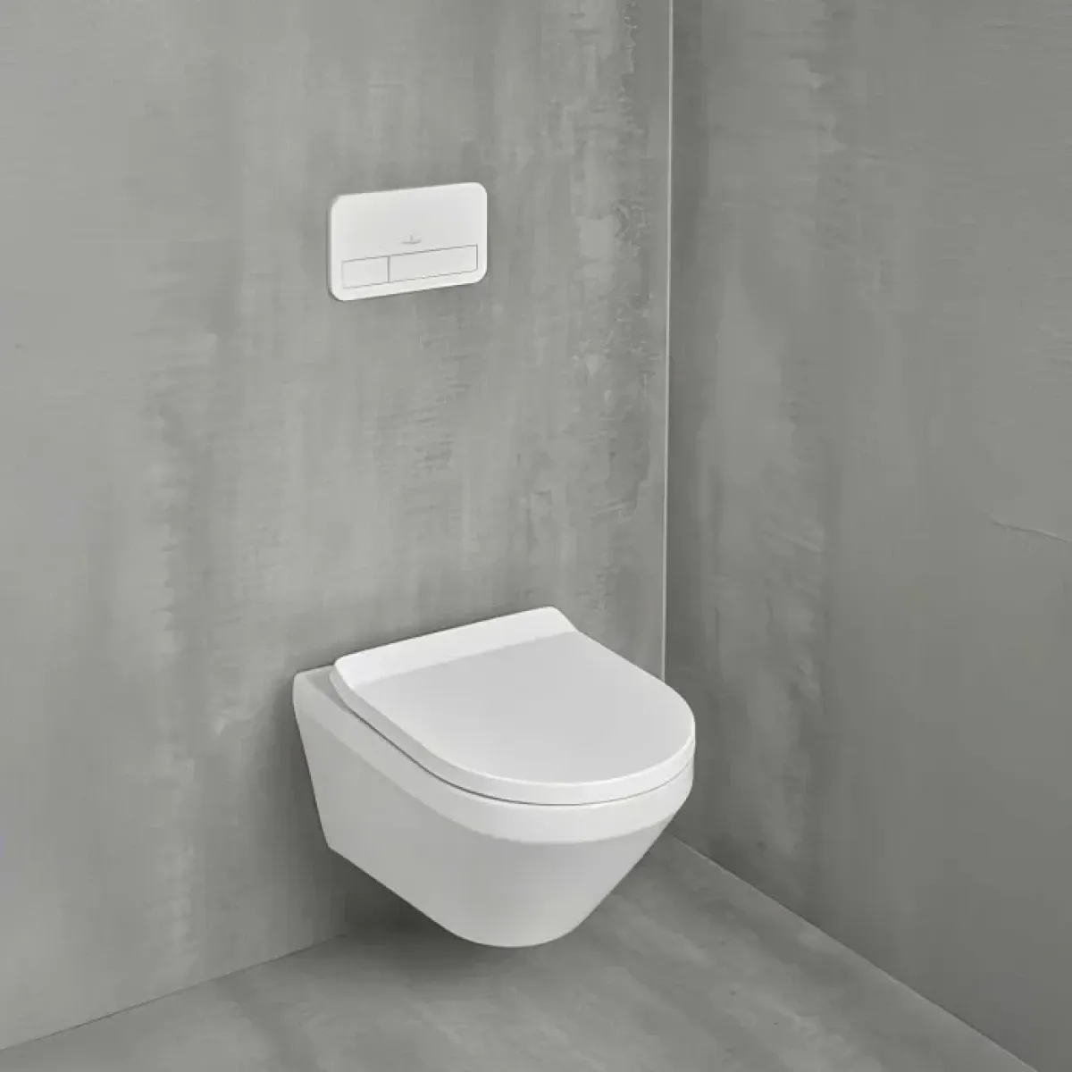 Унитаз подвесной Villeroy & Boch Architectura 4616CB01 безободковый, торнадо, с сиденьем микролифт, альпийский белый