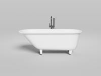 Ванна из искусственного камня Salini Ornella Kit 170х70 102413GF черная