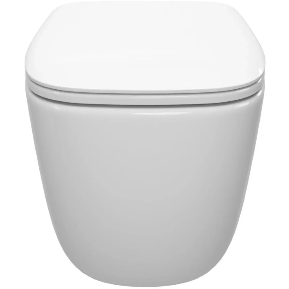 Унитаз подвесной Cezares Comfort CZR-380-TH-TOR/SC безободковый, торнадо, с сиденьем микролифт, белый