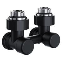 Узел нижнего подключения Royal Thermo Design угловой 1/2"х3/4" EK (черный)