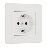 Розетка с заземлением и со шторкой Arte Milano SET16-1 SET16-1-40-1 white