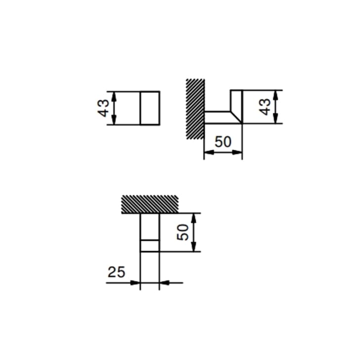 Крючок Fantini Linea 92 13 7744 черный