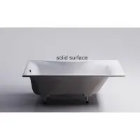 Ванна из литьевого мрамора Astra-Form Вега Solid Surface 01010068 170x75 см, белый матовый