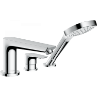 Смеситель на край ванны hansgrohe Talis E 71730000 на 3 отверстия хром