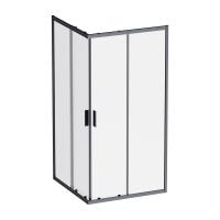 Душевой уголок AM.PM Gem 100x100 W90G-403-100100-BT черный матовый