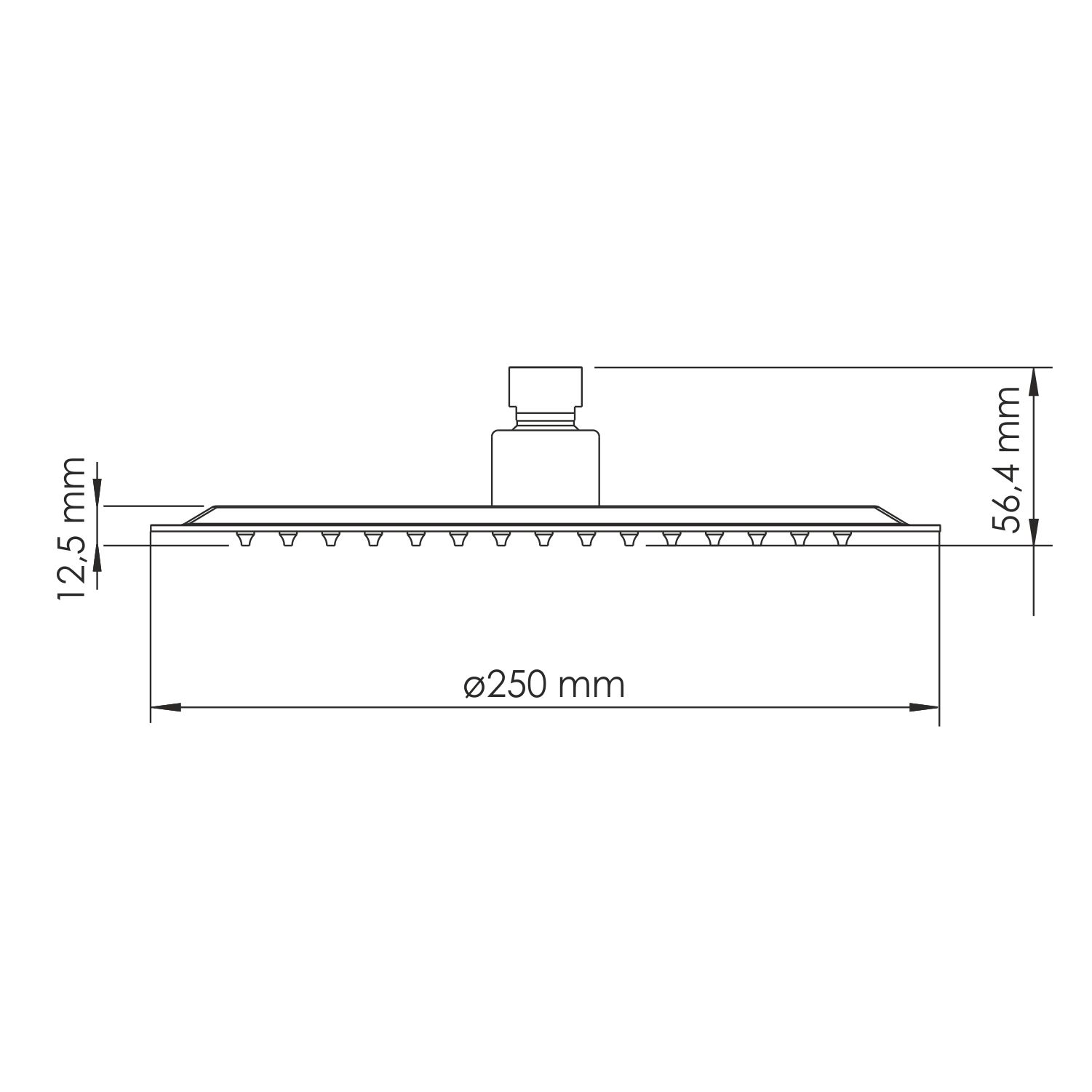 A329 Верхняя душевая насадка