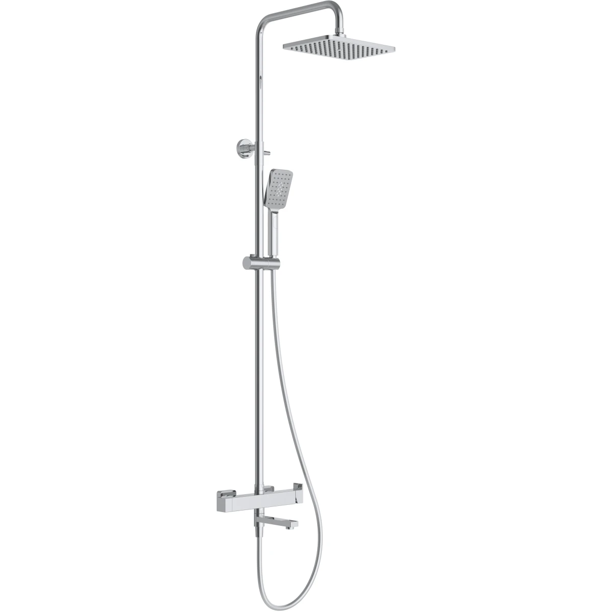 Душевая система Cezares Slider SLIDER-CVD-01 267x193 см, со смесителем, хром