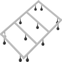 Каркас для поддона Jacob Delafon Tolbiac 140x90 E6D347RU-NF