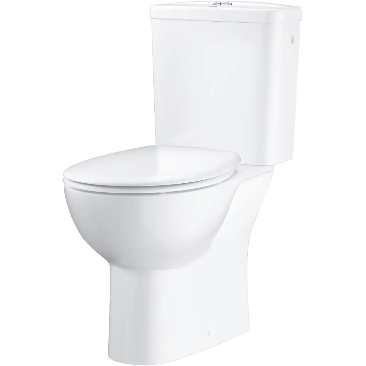 Унитаз-компакт Grohe Bau Ceramic 39496000 безободковый, с сиденьем микролифт, альпийский белый