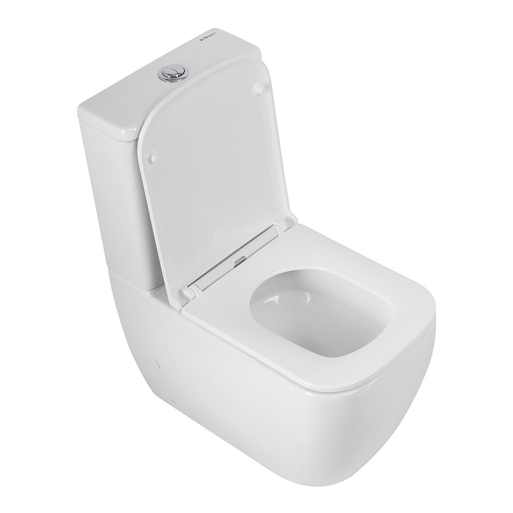 Унитаз-компакт безободковый со смывом TORNADO BelBagno LUCE BB2197CP-TOR/SC