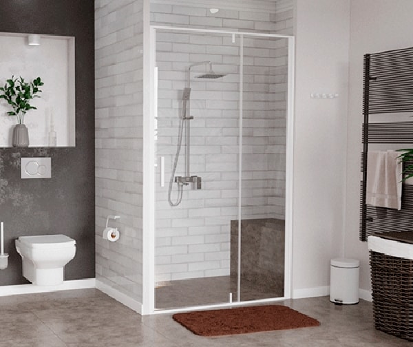 Душевая дверь WasserKRAFT Neime 120 19P05 профиль белый стекло прозрачное