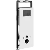 Инсталляция для унитаза WasserKRAFT Salm 27 27TLT.010.ME.WH.MB04 с кнопкой смыва, черный матовый