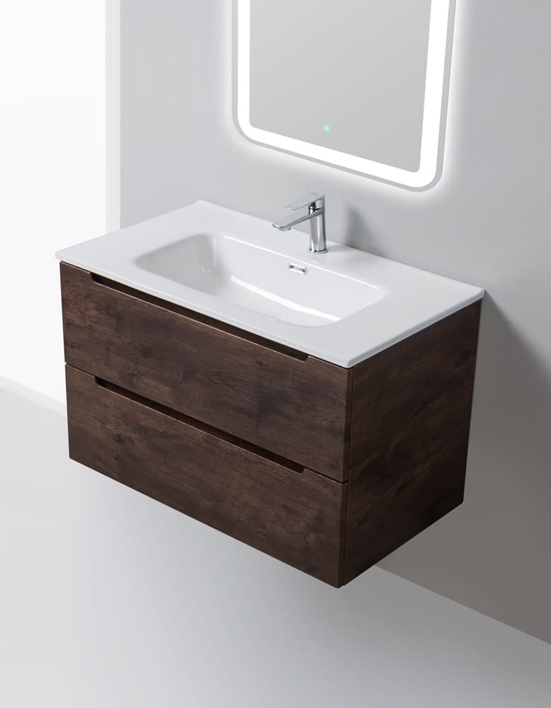 Тумба под раковину BelBagno Etna ETNA-800-2C-SO-RW-P Rovere Moro
