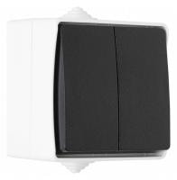 Выключатель проходной двухклавишный Arte Milano 309 309.32-2.grey