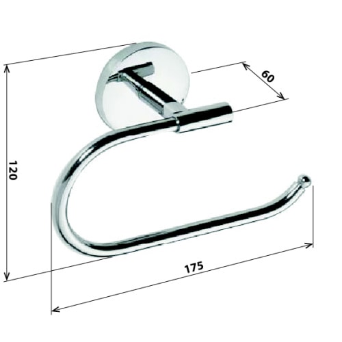 Держатель бумаги Bemeta Alfa 102414012