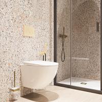 Унитаз подвесной Veconi Moro VMO-48T безободковый, торнадо, с сиденьем микролифт, белый