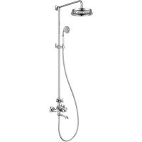 Душевая система Cezares Liberty LIBERTY-F-CVD-Т-01 225 мм, с термостатом, хром