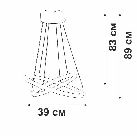 Подвесной светильник Vitaluce V2515DT V2515DT-1/2S
