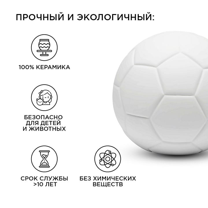 Настольная лампа декоративная Apeyron Electrics Футбольный мяч 12-086
