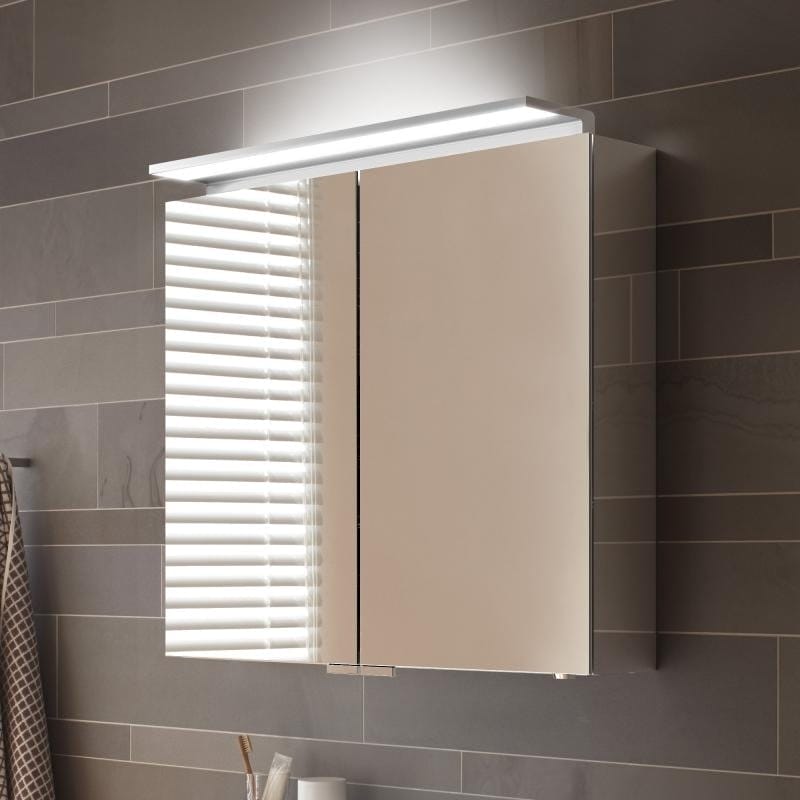 Шкаф зеркальный Keuco Royal L1 65 13602171301 с подсветкой анодированное серебро