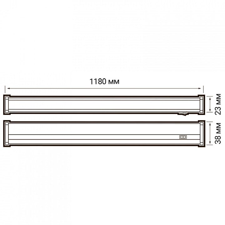 Накладной светильник Jazzway  PLED-T5i PL 1200 14W FR 4000K