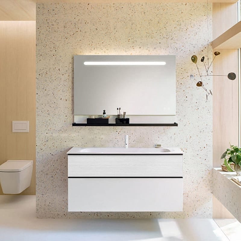 Тумба с раковиной Burgbad Fiumo 120 SFXN122F3956FOT2G0200C0001*1 белый матовый