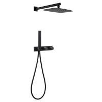 Душевая система Abber Rund AF8718B черная матовая