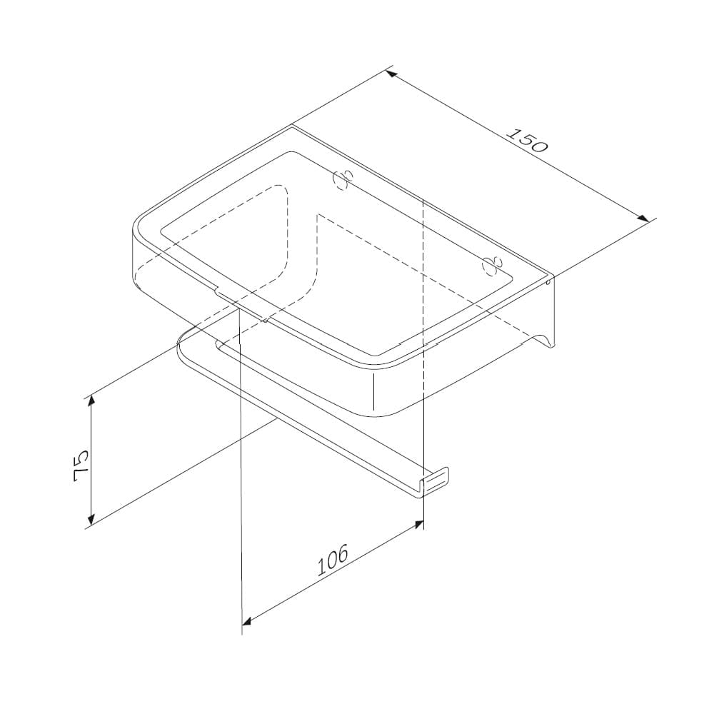 Держатель для туалетной бумаги AM.PM Inspire 2.0 A50A341522