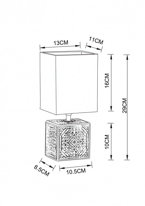 Настольная лампа декоративная Arte Lamp Fiori A4429LT-1BA