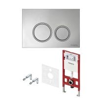 Инсталляция для унитаза Tece TECEspring R S401101 с клавишей смыва хром глянцевый