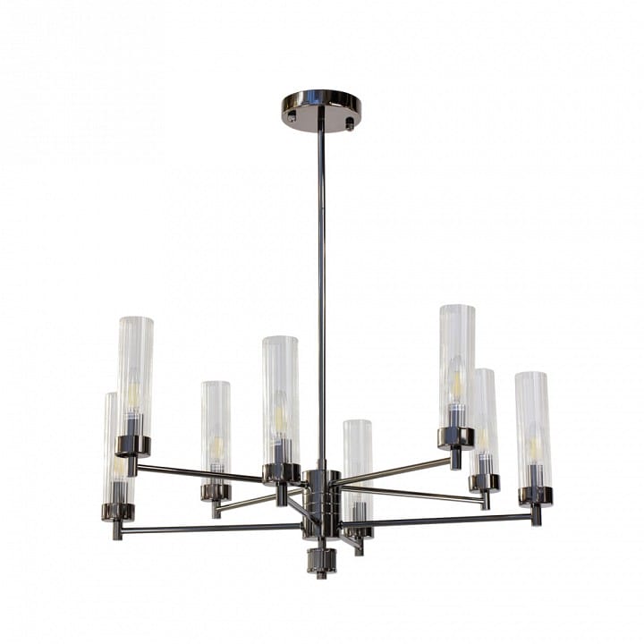 Люстра на штанге AM-Group INDIGO INDIGO SP8 PEARL BLACK
