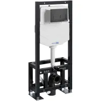 Инсталляция для унитаза WasserKRAFT Dill 61 61TLT.010.ME.MB03 с кнопкой смыва, черный матовый