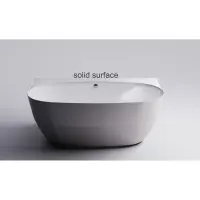Ванна из литьевого мрамора Astra-Form Атрия Solid Surface 01010075 170x85 см, белый матовый