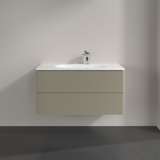 Тумба под раковину Villeroy&Boch Antao 100 L05100HK серый камень матовый лак