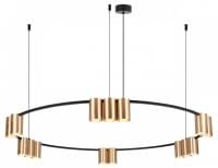 Подвесная люстра Denkirs Orbit DK4067-BK+SG