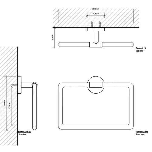 Полотенцедержатель Decor Walther 531200 BA HTR BASIC