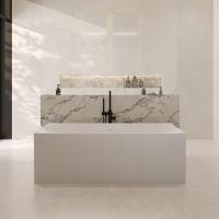 Ванна из искусственного камня Abber Stein 170x75 AS9603 белый матовый