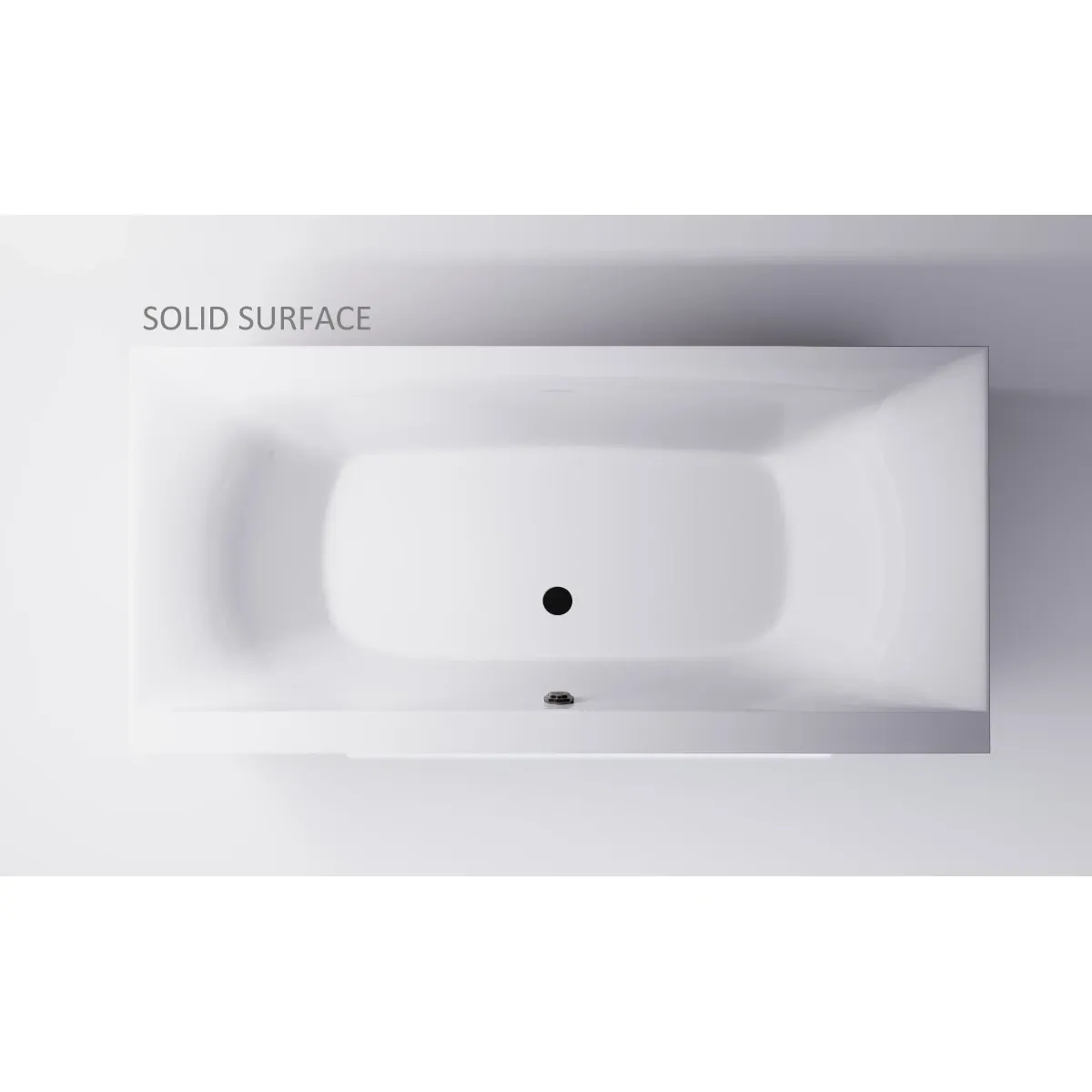 Ванна из литьевого мрамора Astra-Form Геркулес Solid Surface 01010072 190x90 см, белый матовый