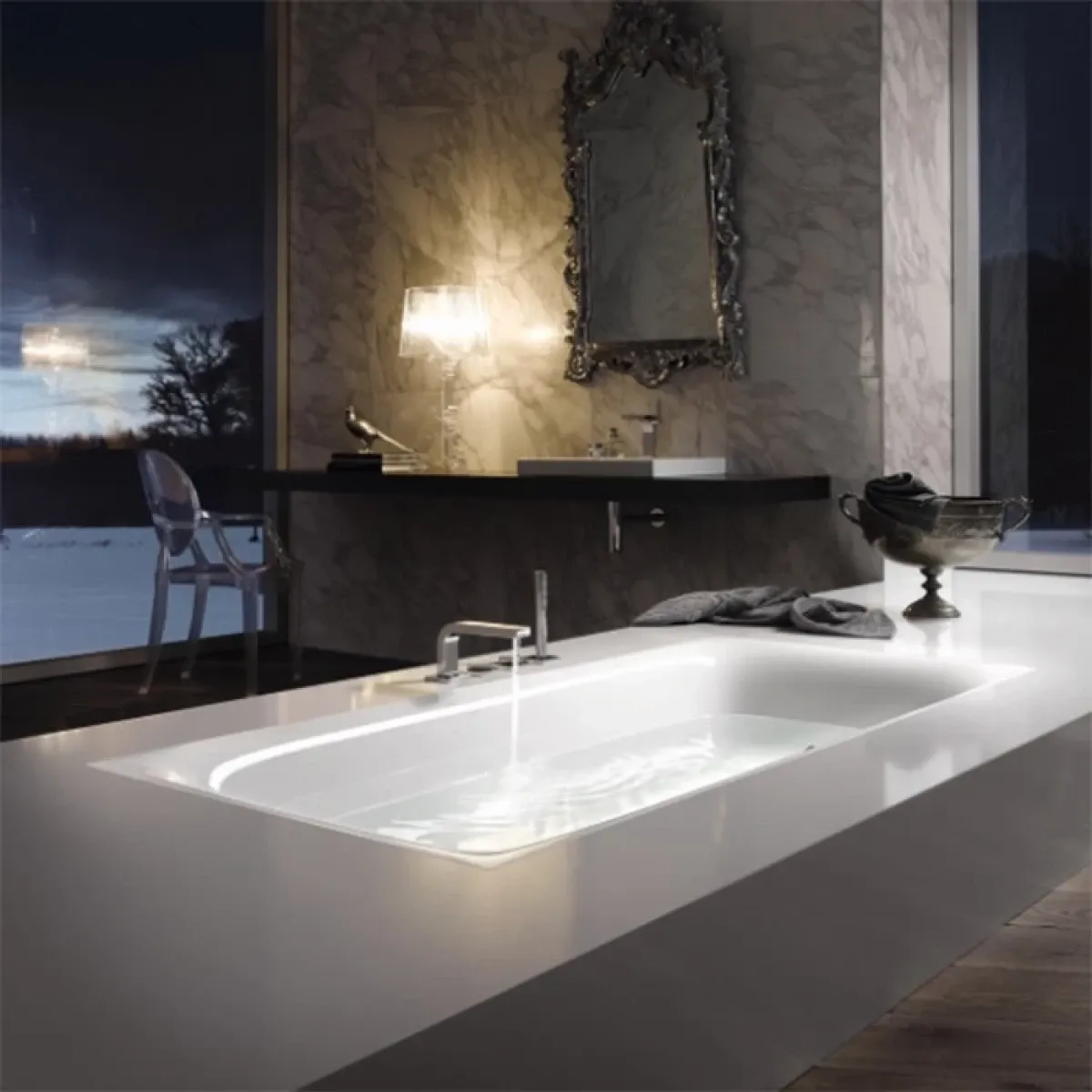 Ванна стальная Bette Lux 3440-000 PLUS 170x75 см, с водоотталкивающим покрытием, белый