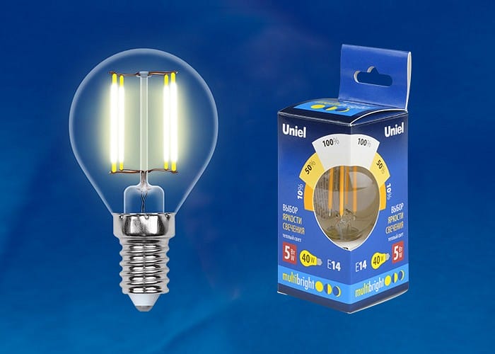 Лампа светодиодная Uniel MB GLM10TR E14 5Вт 3000K UL-00002369