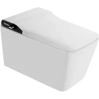 Электронный унитаз-биде подвесной Grossman GR-5701 импульсный, безободковый, с сиденьем микролифт, белый