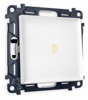 Выключатель одноклавишный с подсветкой без рамки Ambrella Volt Quant MA122010