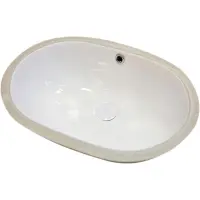 Раковина CeramaLux 540QA 57,5x38,5 см, встраиваемая снизу, белый