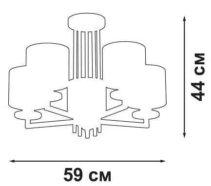 Люстра на штанге Vitaluce V3069 V3069-8/5PL