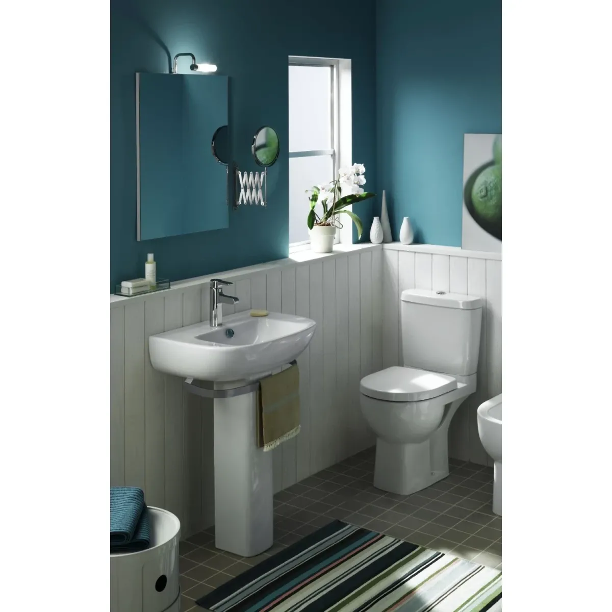 Унитаз-компакт Jacob Delafon Odeon Up 18557К-00 + E4740-00 + E70009-00 с сиденьем, белый