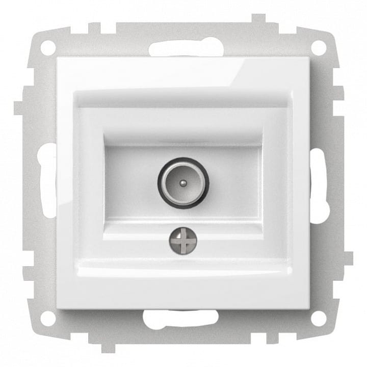 ТВ-розетка проходная без рамки Elbi Eleсtriс Zena Vega 609-015600-272