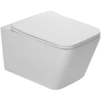 Унитаз подвесной SantiLine SL-5007MW безободковый, с сиденьем микролифт, белый матовый